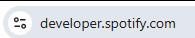 developer.spotify.com address bar